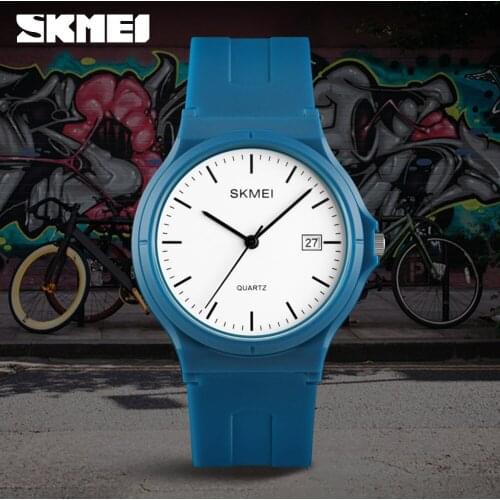 SKMEI Ladies Casual Sports Couple PU Strap Calendar Women Top Luxury Wristwatch Lady Large Dial Relogio Feminino 1449