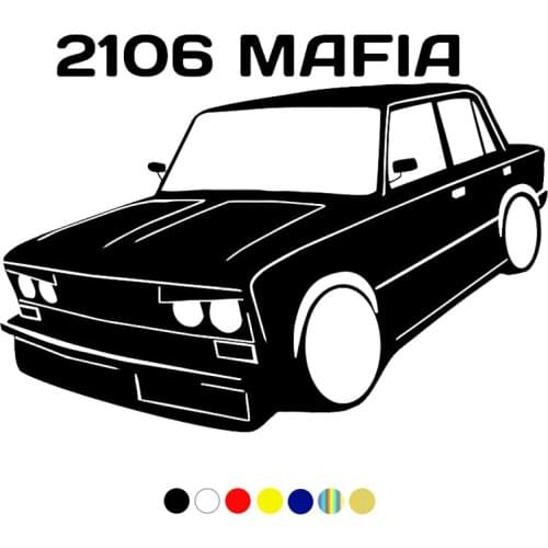 CS-1315#19*14cm 2106 MAFIA V2 funny car sticker vinyl decal for auto car stickers styling on bumper window choose size