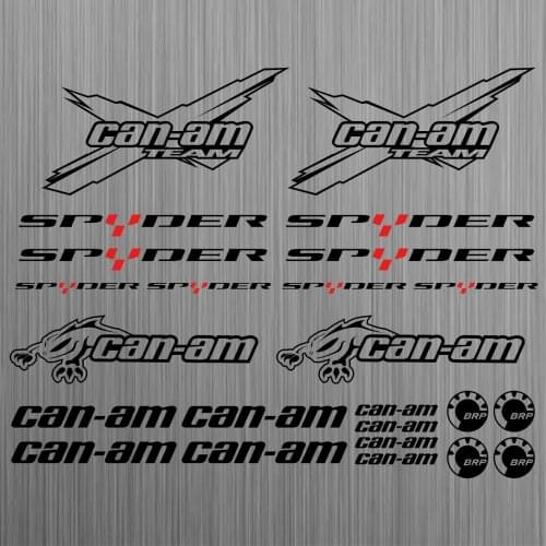 For Can-am Canam Team BRP Spyder Sticker Decal Quad ATV 24 Pieces Car Styling