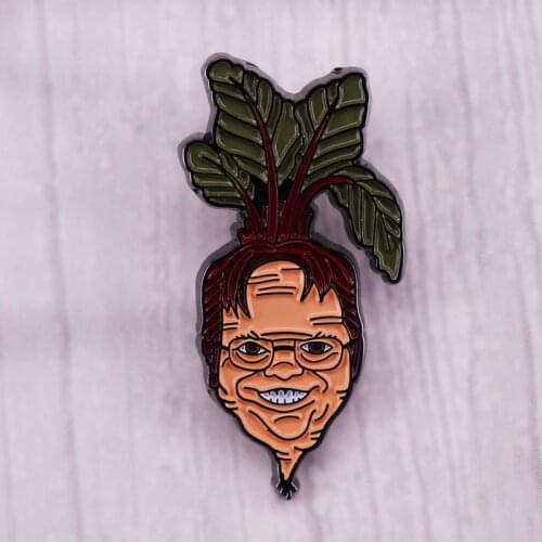 Dwight Schrute Farms Beets Enamel Pin The Office Tv Show Culture Brooch Badge Fashion Jewelry Accessories Decor