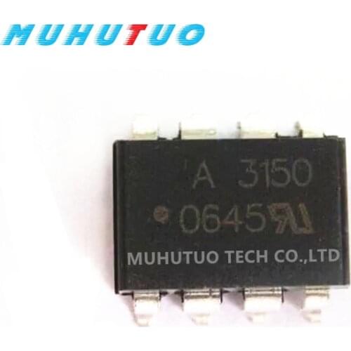 10PCS SOP8 photocoupler for HCPL-3120 3140 3150 A3120 A3140 A3150 A3120V A3140V A3150V Patch