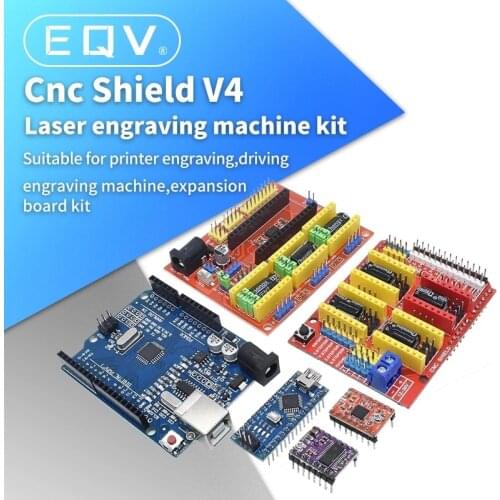 NANO 3.0 CNC shield V3 V4 engraving machine 3D Printer + A4988/DRV8825 driver expansion board UNO R3 with USB cable