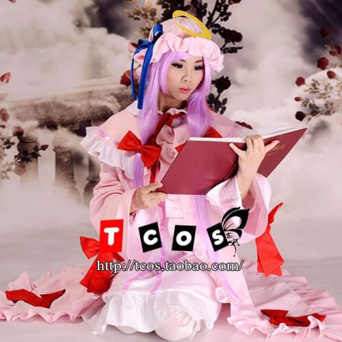 Touhou Project Patchouli Knowledge Cosplay Costume with hat 11