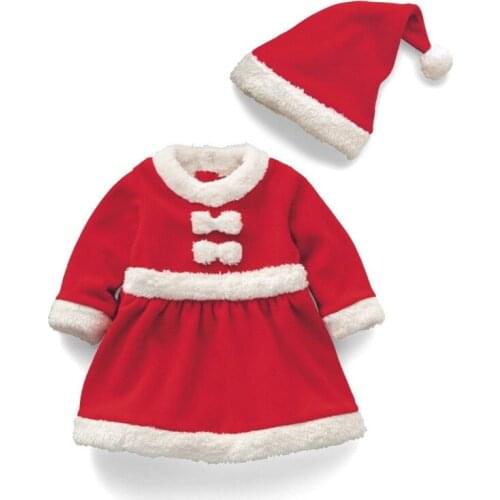 Goldbuddy Fashion Baby Christmas Romper with Hat Boy Christmas Costumes Santa Girl Dress Costume Merry Christmas