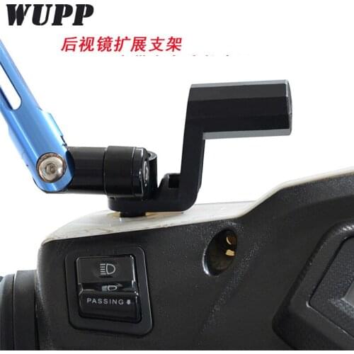 Motorcycle mobile phone holder LED headlight motorcycle mobile phone charger multi-function extension bracket