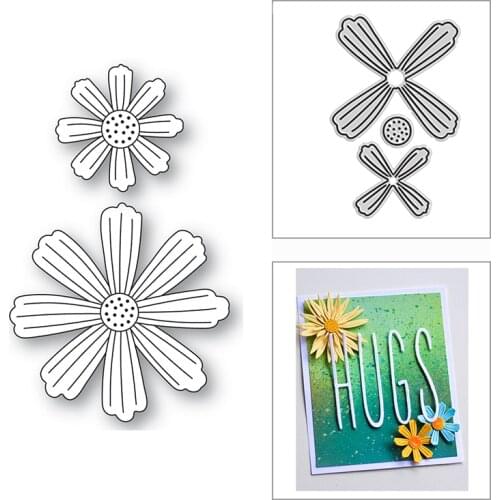 New 2021 Layering Nesting Cosmos Flower Metal Cutting Dies for DIY Scrapbooking and Card Making Decor Embossing Craft No Stamps