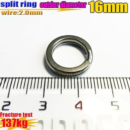 2019new big fishing split rings size:wire2.0mm outerdiameter16mm quantity:20pcs/lot