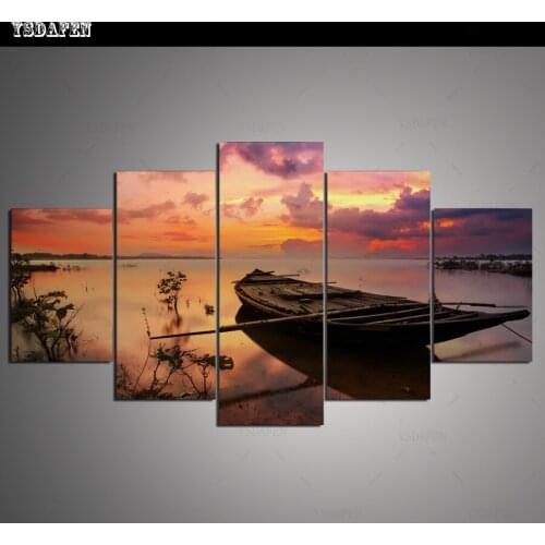 Op de muur HD print olieverf Film modulaire foto Scenery poster kind room decor woondecoratie 5 stks canvas art z358