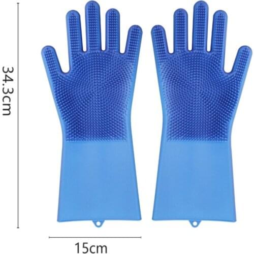 Food Grade Silicone Dishwashing Gloves For Dish Washing Gardening Cleaning