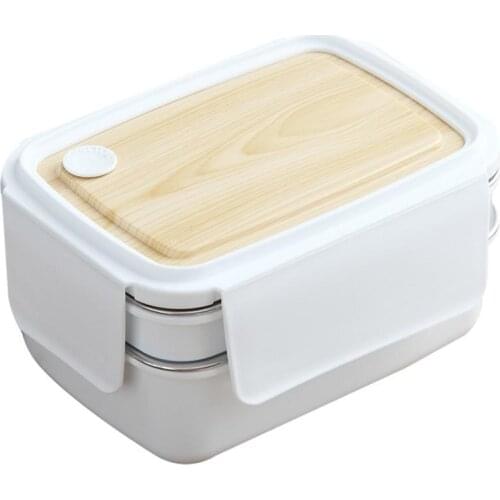 Stainless Steel Detachable Student Lunch Box Food Container Tableware Accessories