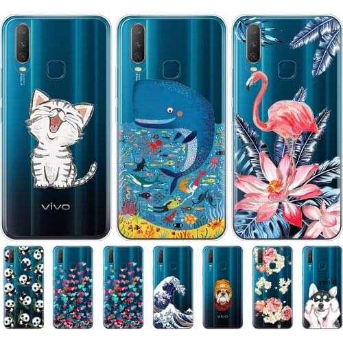 6.35" Silicon Case For Vivo Y11 2019 Case Soft TPU Back Phone Cover For Vivo Y17 Y15 Y12 Y3 Case VivoY17 Y 17 15 12 3 11 Funda