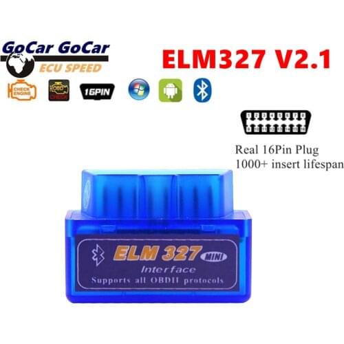 Super MINI ELM327 V2.1 Bluetooth 2.0 For Android Torque ELM 327 Multi-Language OBD2 Code Reader Diagnostic Scanner