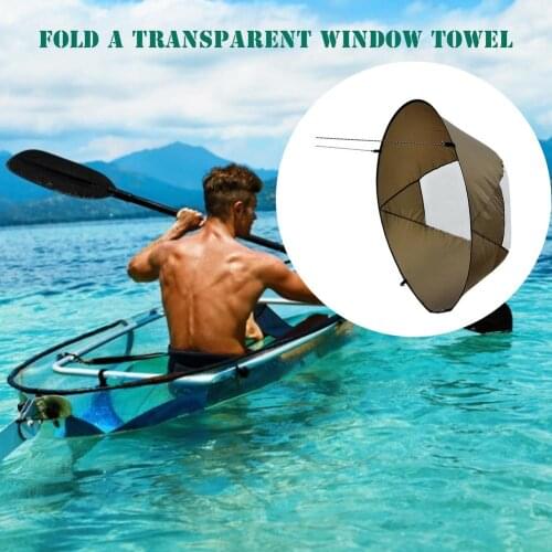 Foldable Kayak Boat Wind Sail Summer Surfing Wind Paddle Kayak Sail Durable Downwind Paddle Rowing Boats Wind Window Drop Ship
