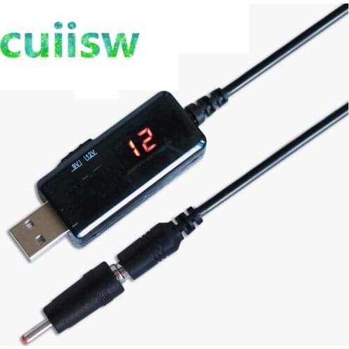 USB Boost Converter DC 5V to 9V 12V USB Step-up Converter Cable + 3.5x1.35mm Connecter For Power Supply/Charger/Power Converter