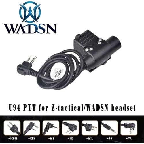 WADSN Z Tactical U 94 Headset PTT For Motolora Talkabout/ 2-way/Kenwood/ICOM/Yaesu/Midland Radio WZ113 U94 ptt Headset Accessory
