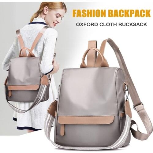 Women Backpack Bag Zipper Adjustable Anti Theft for School Travel Mobile Phone -OPK