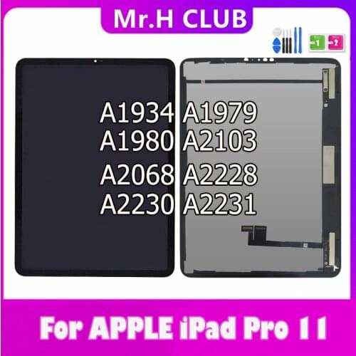 LCD for APPLE iPad Pro 11 2018 A1980 A1934 A1979 For pro11 2020 A2068 A2230 A2228 LCD Display Touch Screen Digitizer Assembly