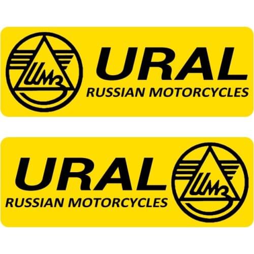 A0349# 18cm/24cm Removable Decal URAL RUSSIAN MOTORCLES Car Sticker Waterproof on Bumper Rear Window Laptop