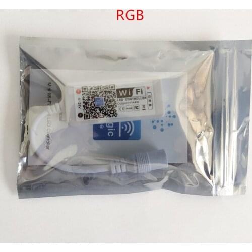 Fast shipping 20pcs DC5-24V New Arrival Mini Wifi LED RGB Remote Controller APP Control LED Strip Module Light For Smartphone