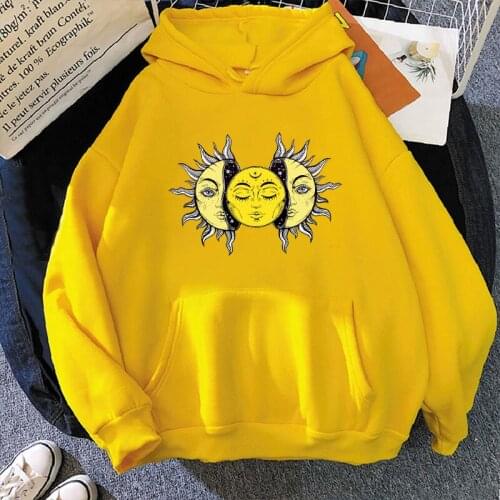 Hinata Hyuga Printed Hoodie Sun and Moon Women Fashion Oversized Sweatshirts Harajuku Hoodies Female Pullover Hooded Clothes