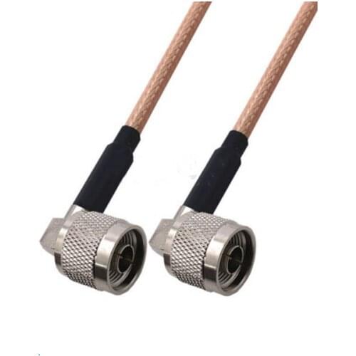 N Male to N Male Right angle 90 Degree Connector Pigtail Jumper RG316 Cable 50 ohm