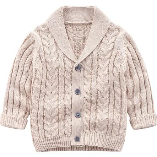 Boys Cardigan Sweater Fashion Children Coat Casual Spring Baby School Outfits Kids Sweater Infant Clothes Outerwear Thicker