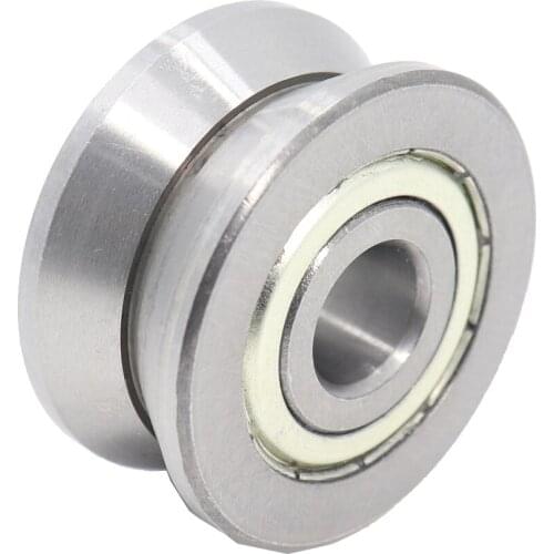 LV201 ZZ bearing wheel 1PC 12*41*20mm LV series V groove pulley Traces walking guide rail bearings roller LV201ZZ