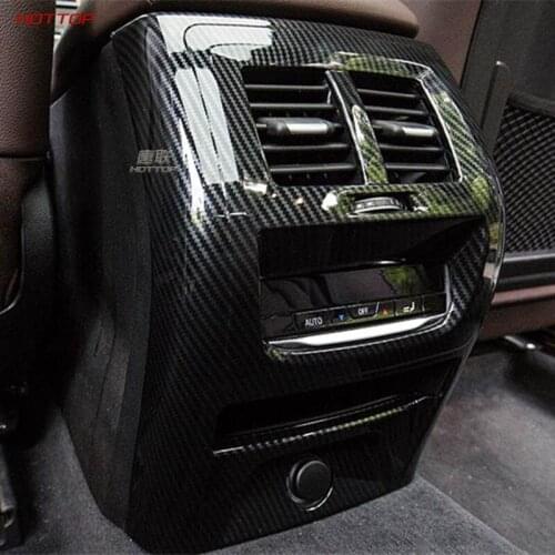For Bmw X3 2018 Carbon Fiber Style Rear Air Vent Outlet Cover 1Pcs