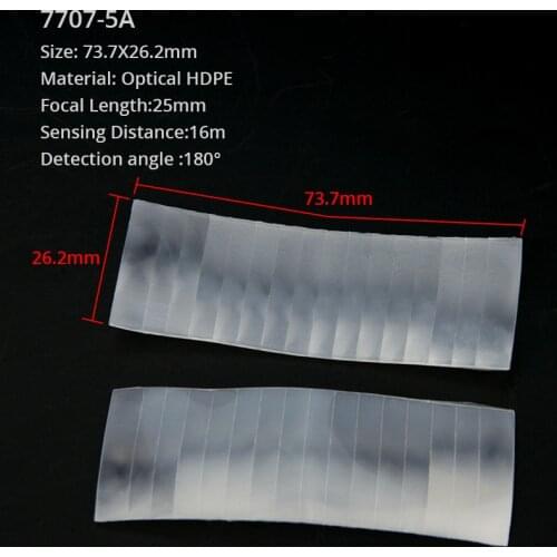 10Pcs Optical Plastic PIR Human Infrared Induction Fresnel Lens Focal Length Far Sensing Distance