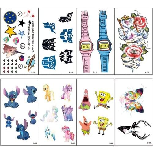 Wholesale 5000pcs New Holiday Temporary Tattoo Adhesive Tattoo Sticker Waterproof Body tatuajes Varity Designs Children Tattoo