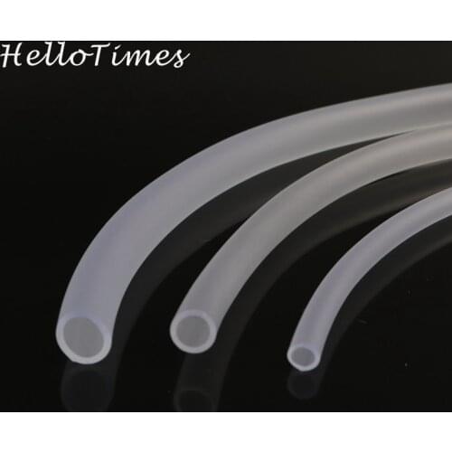1M 3M Transparent PVC tube 4 5 6 7 8 10 mm Out Diameter Flexible Silica gel Soft Hose Oxygen Tube Air Line