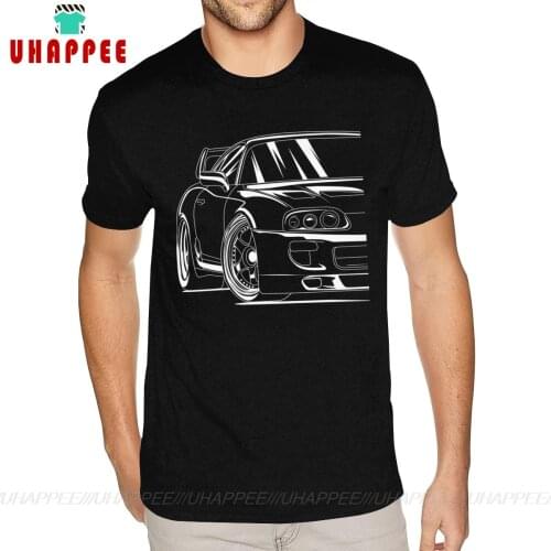 Short Sleeve Crew Neck Pure Cotton Race Car 2JZ JDM Shirt Worlds Nicest Boyfriend S Shirt