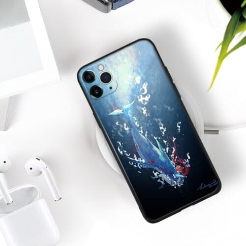 Genshin impact tartaglia Soft silicone for iPhone Se 6 6s 7 8 Plus X XR XS 11 12 Mini Pro Max glass TPU phone case cover shell