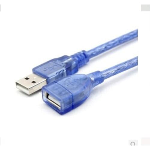 30CM USB 2.0 USB Male TO Female Extension Cord Cable For PC MAC Laptop blue 1ft 30CM new