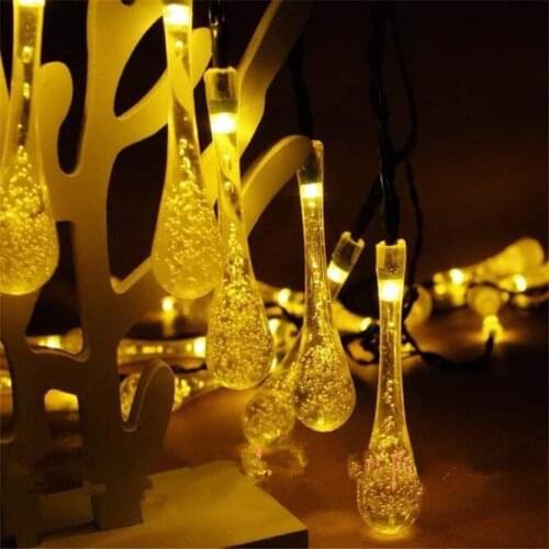 100sets Solar Fairy Lights with Bulb Outdoor Waterproof Street Garland Houses Garden Christmas Decorations String Light Strip