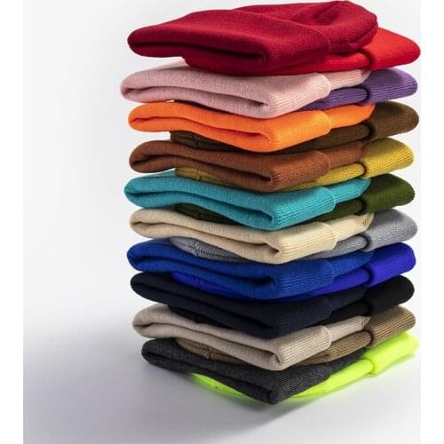 Winter Hats for Men Woman New Beanies Knitted Solid Cute Hat Girls Autumn Female Beanie Caps Warmer Bonnet Ladies Casual Gorros