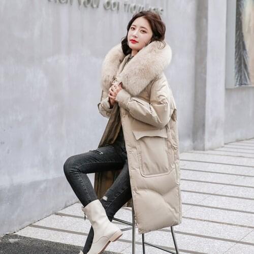 Zjaiss Women's Down Jackets With Fur