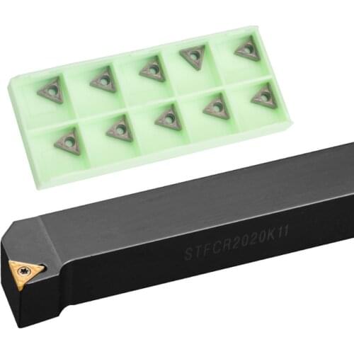1pcs STFCR1010H09 STFCR1616H11 STFCR2020K16 External Turning Tool Holder TCMT Carbide Inserts Lathe CNC Cutting Tools Set