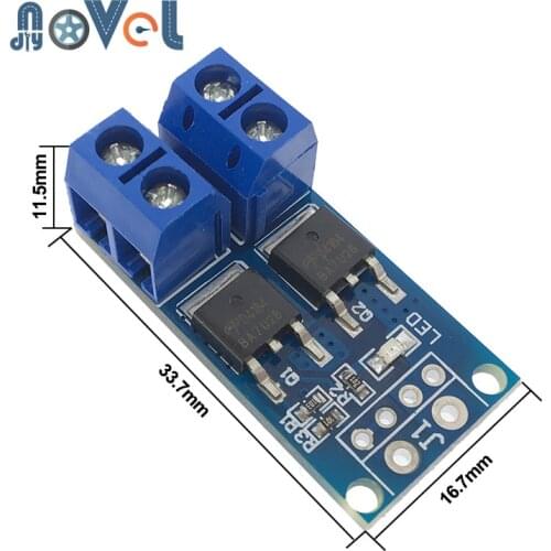 15A 400W MOS FET Trigger Switch Drive Module DC 5V-36V PWM Regulator Control Panel Motor control board