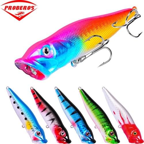 2021 Popper Fishing Lure Weights 9cm/12.5g Trolls Tackle Topwater Lure Whopper Trolling Lure Articulos De Pesca Isca Artificial