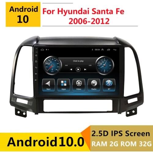 2G RAM Android car stereo for Hyundai Santa Fe 2 2006 2007 2008 - 2012 radio navigation GPS Multimedia Player headunit