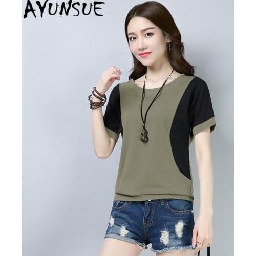 AYUNSUE Short Sleeve Women's T-Shirts