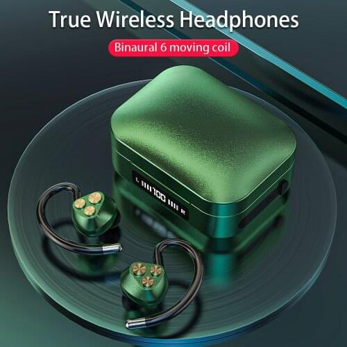 Wireless Headphones CVC Noise Cancelling HD Call Bluetooth Earphone IPX7 Waterproof Earbuds HIFI Bass Sound 9D Stereo Headset