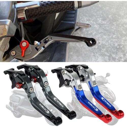 For KYMCO LIKE 150 180 200 Motorcycle Accessories LOGO CNC Adjustable Foldable Extendable Scooter brake Clutch lever