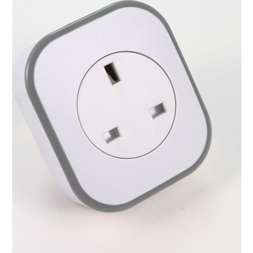EU UK Smart Plug Wifi Socket Voice Remote Control LED Light Echo Alexa Google Home Smart Plug Socket Electrical Power Adapter