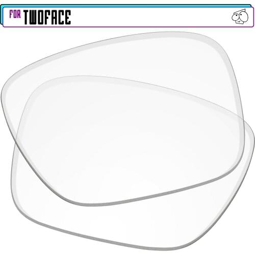 EZReplace Polarized Replacement Lenses for - Oakley TwoFace Sunglasses - HD Clear