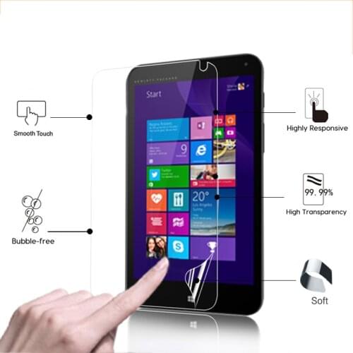 HD LCD Anti-Scratches Screen Protector Film For HP Stream 8 8.0" tablet pc Glossy screen protective films with cleaning cloth