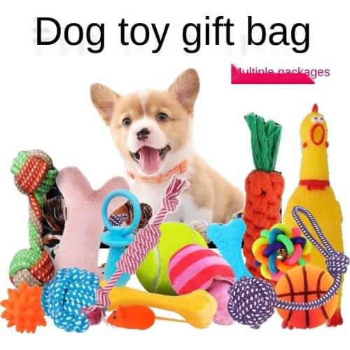 Pet toy dog suit toy vocal toy dog training Toy Teddy golden fur