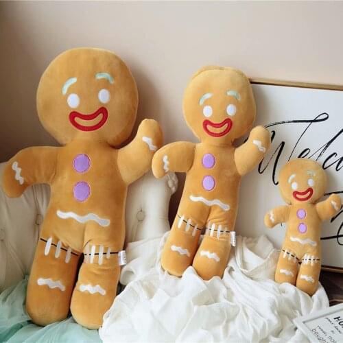 Gingerbread Man Plush Toy Stuffed Doll Soft And Full Kawaii Birthday Holiday Gifts For Children And Girls