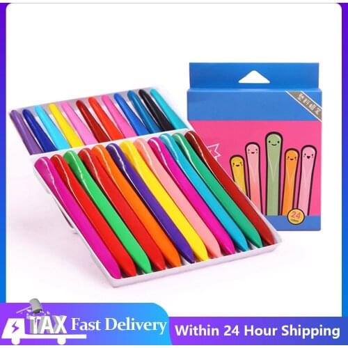 36 Colors Triangular Crayons Safe Non-toxic Triangular Colouring Pencils For Students Kids Children Stationery School Supplies